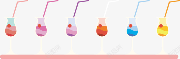 美味多彩鸡尾酒png免抠素材_88icon https://88icon.com 多彩吸管 多彩酒水 多彩鸡尾酒 美味酒水 美味鸡尾酒 透明杯子