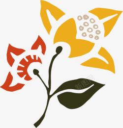 花卉中国文化元素素材