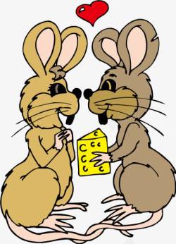 表达爱意的老鼠素材