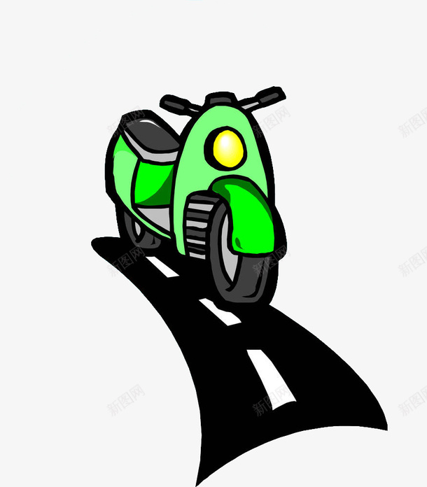 手绘插图电动车在路上png免抠素材_88icon https://88icon.com 卡通电动车 双轮车 在路上 手绘插图 电动摩托车 电动车