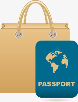 手提袋与证件素材