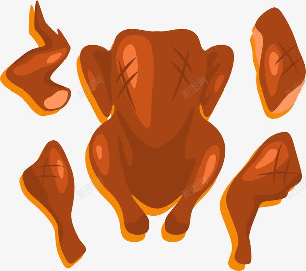 美味烤鸡png免抠素材_88icon https://88icon.com 炸鸡 烤鸡 美味 美味烤鸡