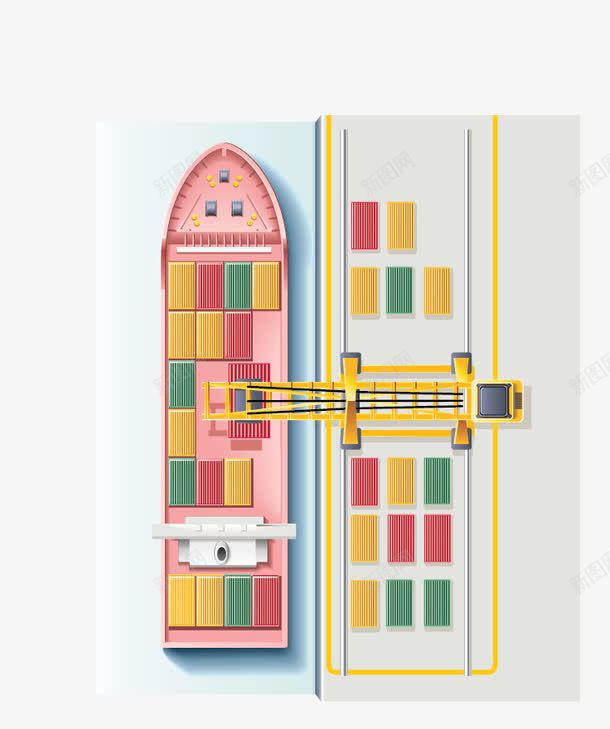 轮船货物png免抠素材_88icon https://88icon.com 地图 工具 旅游 货物 轮船