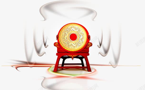 中华大鼓元素psd免抠素材_88icon https://88icon.com 中国元素 大鼓 打鼓 红色大鼓 鼓