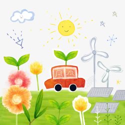 卡通手绘背景素材