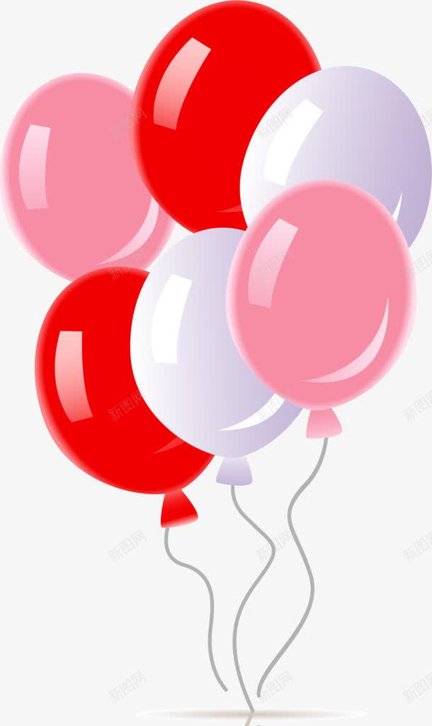 粉色节庆漂浮气球png免抠素材_88icon https://88icon.com 活动气球 漂浮气球 红色气球 节庆气球 装饰图案