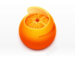 剥皮的橘子素材