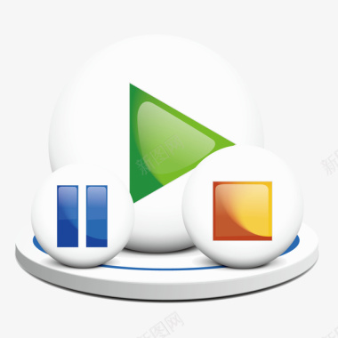 播放电影图标播放器图标矢量图图标