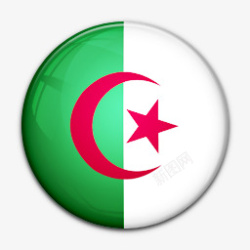 国旗的阿尔及利亚worldflagicons素材