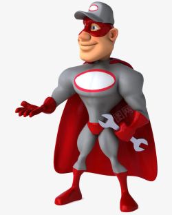 红内裤卡通超人高清图片