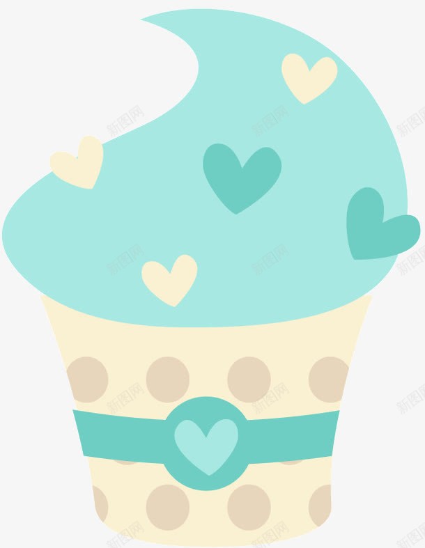 小清新蓝色可爱蛋糕png免抠素材_88icon https://88icon.com 可爱蛋糕 小清新 甜美 蓝色 蓝色蛋糕