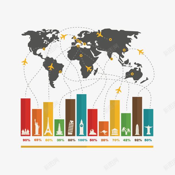 ppt数据表png免抠素材_88icon https://88icon.com ppt 地图 扁平化 数据表 飞机