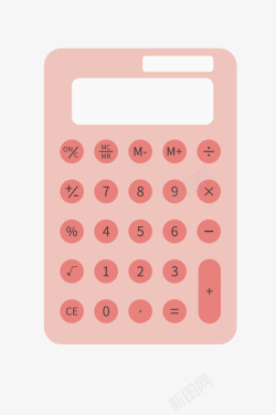 矢量卡通计算器肤色可爱计算器高清图片