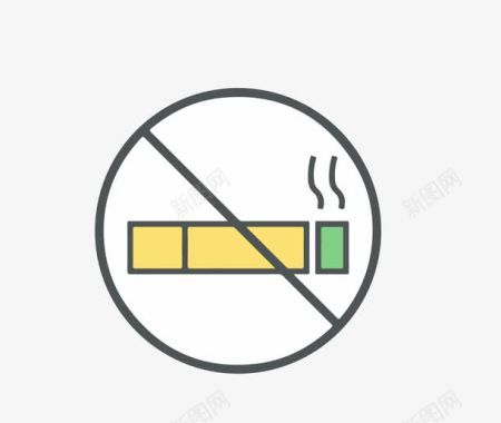 警示图标禁止吸烟图标图标