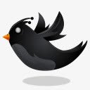 鸟动物黑微博png免抠素材_88icon https://88icon.com animal bird 动物 鸟