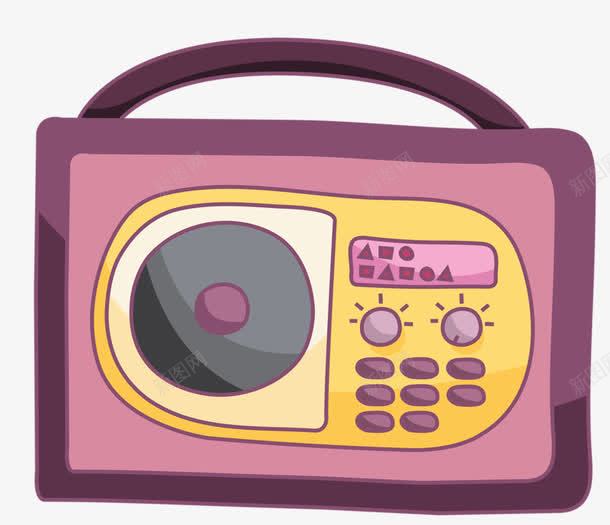 老式收音机png免抠素材_88icon https://88icon.com 广播 按钮 按键 电台