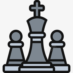 博弈下棋图标素材