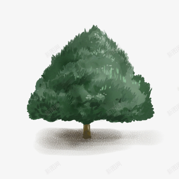 卡通的深绿色树png免抠素材_88icon https://88icon.com 卡通的深绿色树 树 深绿色树 绿色树