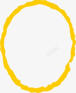 黄色花纹中国风装饰素材