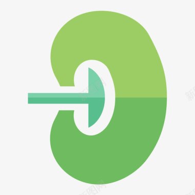 绿色肾形图标图标