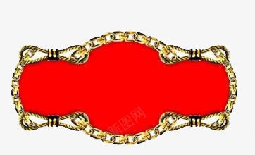 红色标题框png免抠素材_88icon https://88icon.com 标题框 欧式 红色