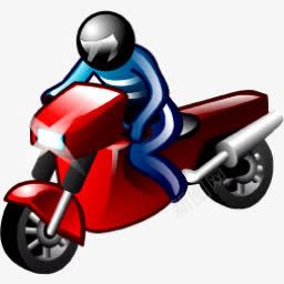 骑摩托车的人图标图标