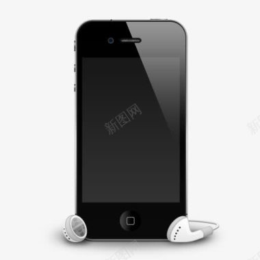 iPhone模板黑色手机iphone图标图标