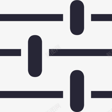蓝色图标icon负载均衡器矢量图图标图标