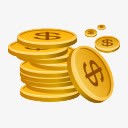 金币png免抠素材_88icon https://88icon.com 漂浮 硬币 金币 钱