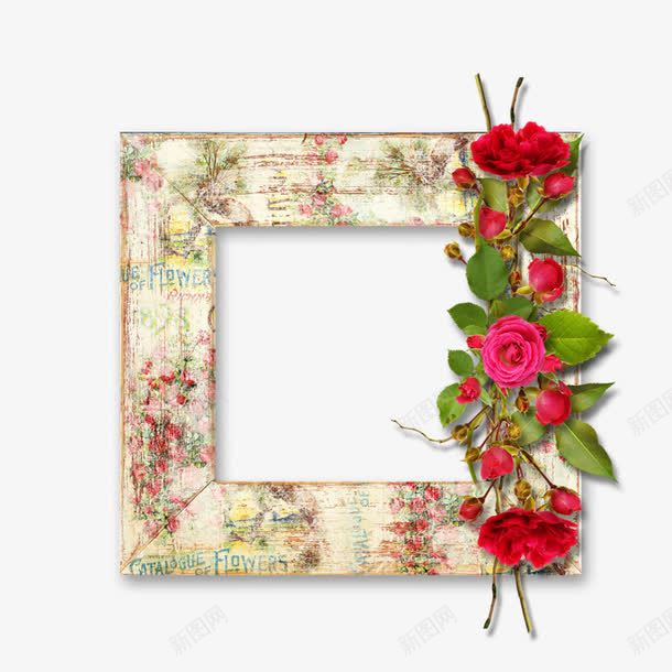 女装海报促销边框png免抠素材_88icon https://88icon.com 促销 正方形 玫瑰 红色 边框