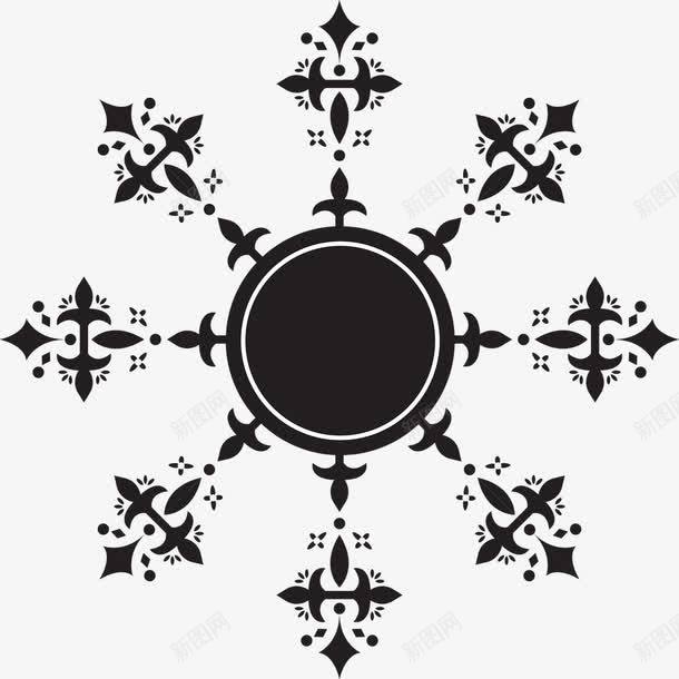 星星装饰png免抠素材_88icon https://88icon.com 圆 星星 棱形 装饰 黑色