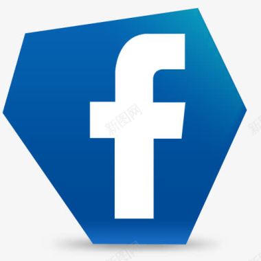 facebook脸谱网社会社交媒体六角社交媒体图标图标