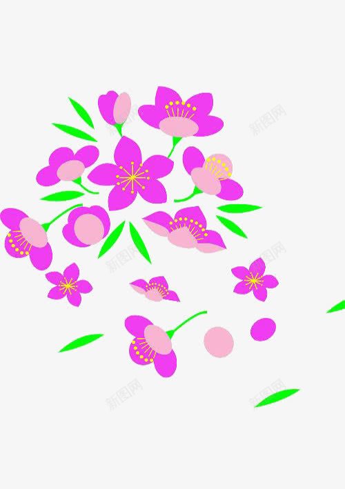 生活的探索png免抠素材_88icon https://88icon.com 散花 植物 粉红 绘画 绿色 艺术