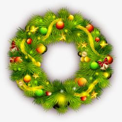 圣诞花圈宣传素材