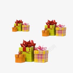 节日氛围礼盒装饰素材