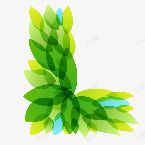 英语字母Lpng免抠素材_88icon https://88icon.com 字体设计 树叶字母L 植物字母 环保 绿色 艺术字