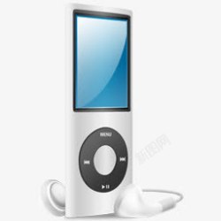 iPod纳米银银iPodNano的色素材