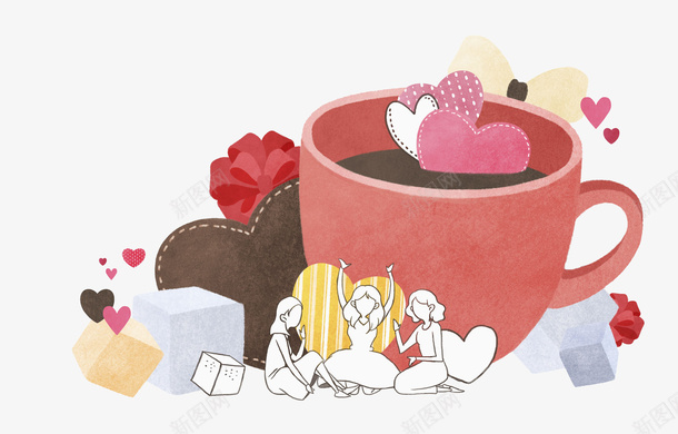 粉色咖啡杯里的爱心png免抠素材_88icon https://88icon.com 卡通 咖啡 咖啡杯 商务 手绘 爱心 简约 粉色 聚餐