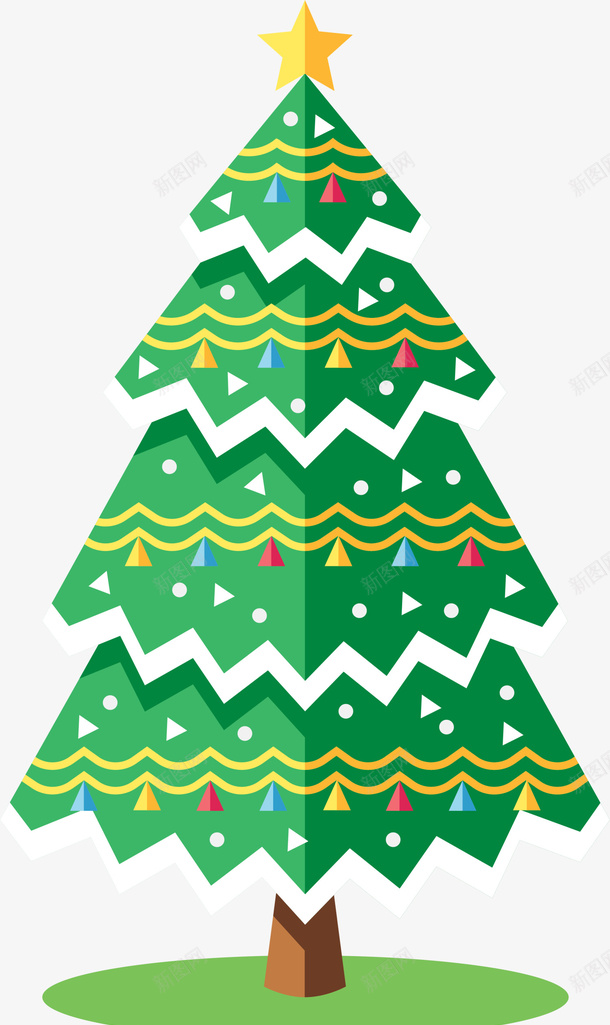 卡通绿色冬日圣诞树png免抠素材_88icon https://88icon.com Christma Christmas Merry 卡通树木 圣诞快乐 圣诞树 圣诞节 装饰图案