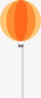 气球氢气球橙色素材