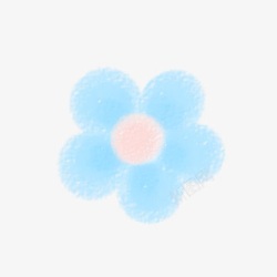 蓝白色花朵素材