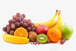 一堆可口美味的水果素材