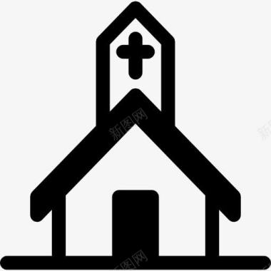 教会基督教教会图标图标