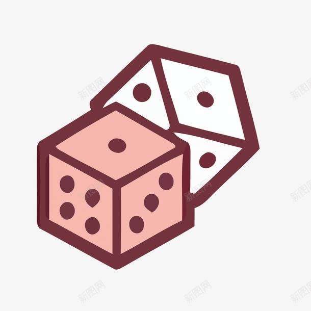 两个骰子png免抠素材_88icon https://88icon.com 矢量素材 素材 骰子