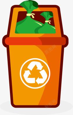 废物利用垃圾箱素材