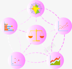 创意数据分析图形矢量图素材