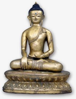 铜制释迦牟尼佛坐像素材