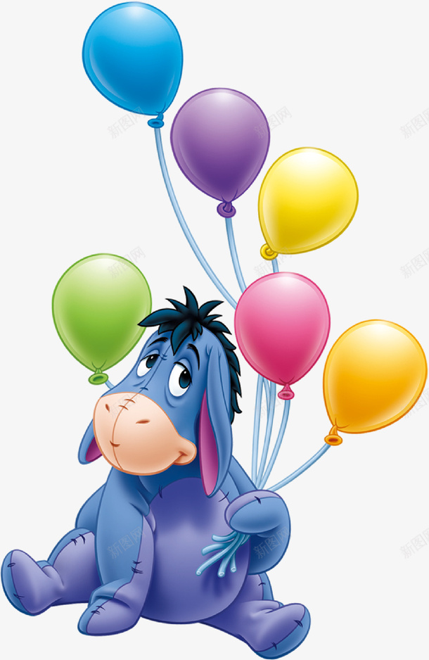 手绘彩色气球卡通动物图案矢量图ai免抠素材_88icon https://88icon.com 卡通动物图案 彩色气球 手绘 矢量图