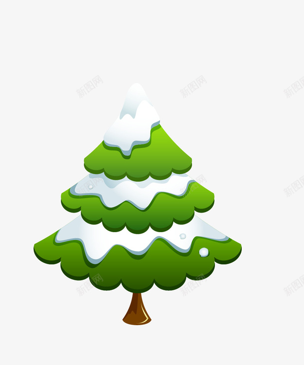 圣诞树矢量图eps免抠素材_88icon https://88icon.com 圣诞树 绿色圣诞树 矢量图