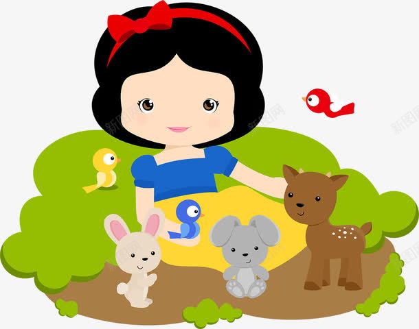 白雪公主png免抠素材_88icon https://88icon.com 动物 卡通 可爱 女孩